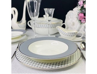 Набор из 6 глубоких тарелок 23см Lenardi EARL GREY 145-404