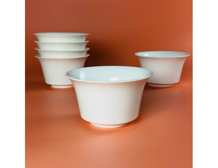 Набор из 6 салатников 13,5см Lenardi Bianco 164-024