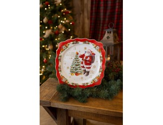 Набор из 6 тарелок 27см Lenardi Новогодний 205-311 Набор из 6 тарелок 27см Lenardi Новогодний 205-311