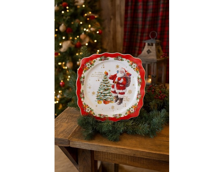 Набор из 6 тарелок 27см Lenardi Новогодний 205-311