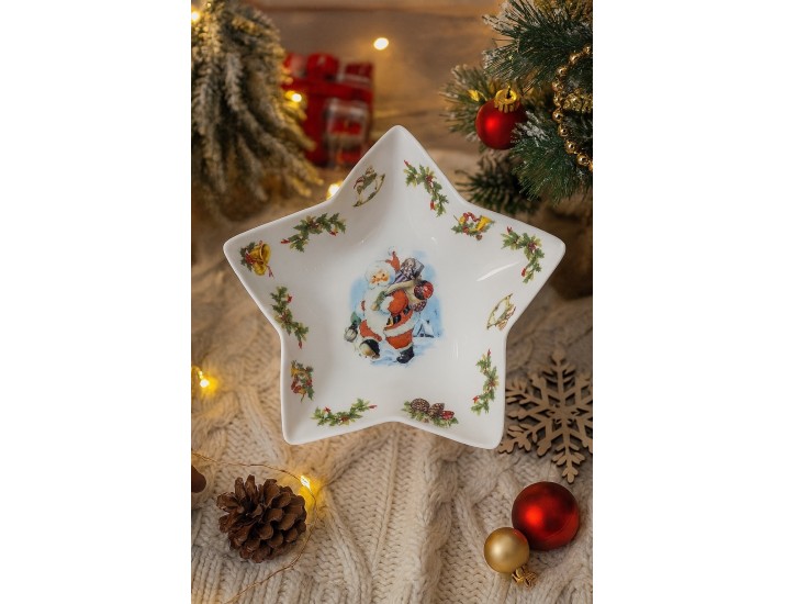 Блюдо-звезда 20см Lenardi Новогодний 205-324