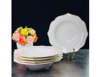 Набор из 6 глубоких тарелок 21,5см MAGNOLIA GOLD Lenardi 205-578