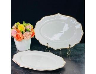 Набор из 2 овальных блюд 30,5см MAGNOLIA GOLD Lenardi 205-582