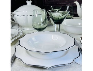 Набор из 6 глубоких тарелок 21,5см MAGNOLIA SILVER Lenardi 205-593