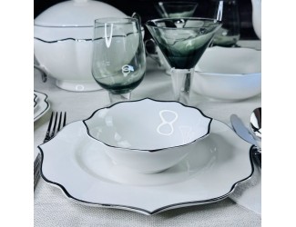 Набор из 6 салатников 15см MAGNOLIA SILVER Lenardi 205-596