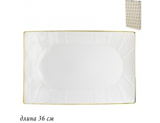 Прямоугольное блюдо 36см Lenardi Maria gold 226-127