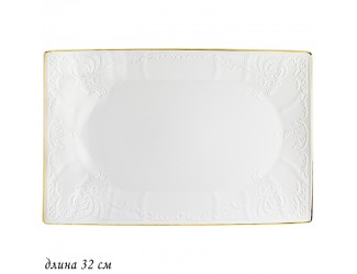 Прямоугольное блюдо 32см Lenardi Maria gold 226-128