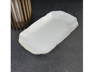 Прямоугольное блюдо 30см Lenardi Maria gold 226-182