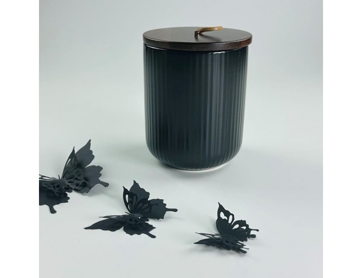 Банка с крышкой 12см(600мл) Lenardi Blackwood 235-023