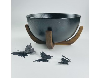 Салатник 18х9,5см на подставке Lenardi Blackwood 235-049