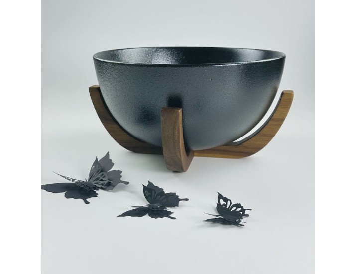 Салатник 18х9,5см на подставке Lenardi Blackwood 235-049