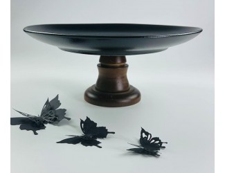 Тортовница 27см на ножке Lenardi Blackwood 235-051