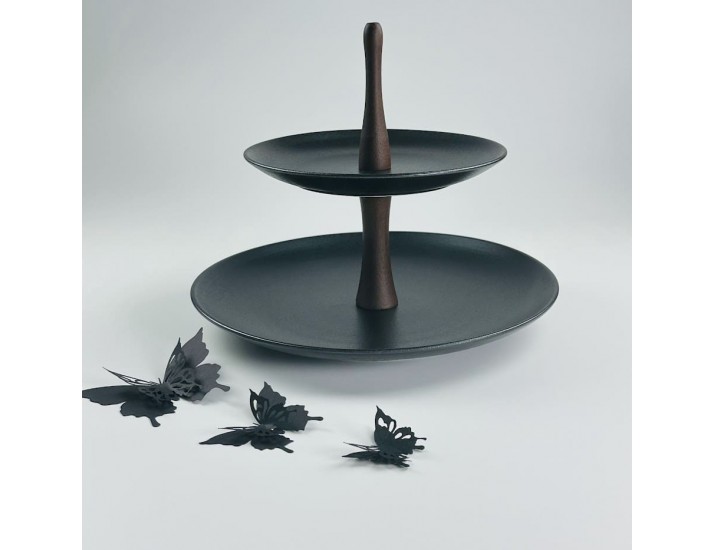 Двухъярусная этажерка 19/27см  Lenardi Blackwood 235-052