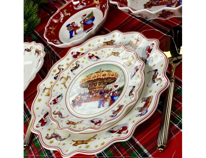 Набор из 6 тарелок 18,5см Lenardi Новогодний 305-169 Набор из 6 тарелок 18,5см Lenardi Новогодний 305-169