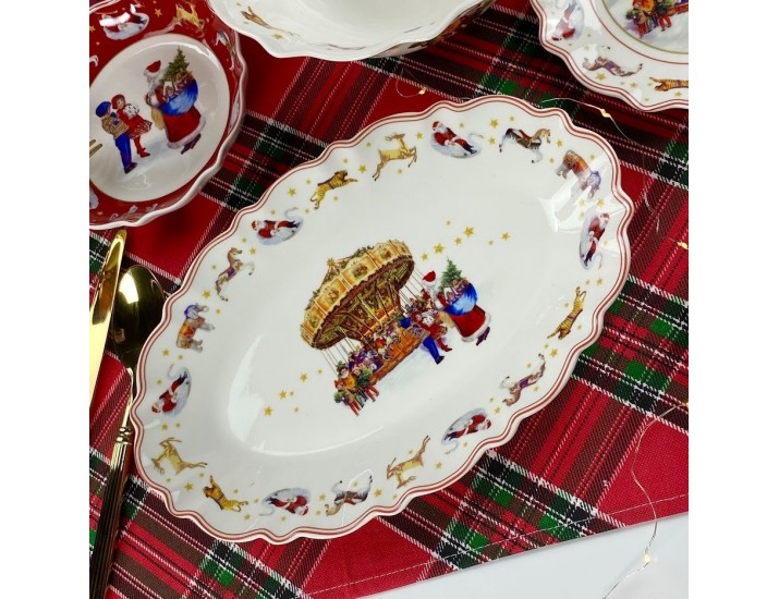 Набор блюд 2шт 30,5см Lenardi Новогодний 305-172