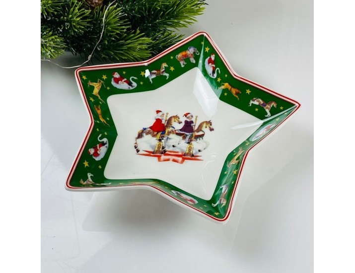 Блюдо-звезда 14см Lenardi Новогодний 305-198 Блюдо-звезда 14см Lenardi Новогодний 305-198