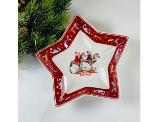 Блюдо-звезда 14см Lenardi Новогодний 305-199 Блюдо-звезда 14см Lenardi Новогодний 305-199