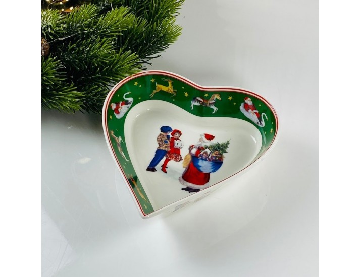 Блюдо-сердце 11см Lenardi Новогодний 305-201 Блюдо-сердце 11см Lenardi Новогодний 305-201