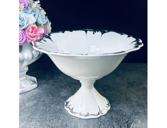 Фруктовница 22см на ножке Lenardi ARGENTO 666-393