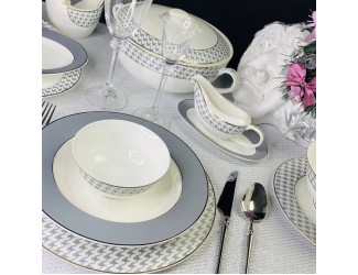 Обеденный сервиз 28предметов Lenardi EARL GREY 145-397