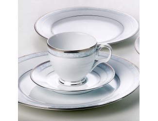 Чайно-столовый сервиз на 4 персоны 30 предметов Noritake HAMPSHIRE platinum