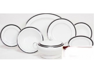 Обеденный сервиз на 12 персон 69 предметов Noritake Патрина (Patrina) platinum Обеденный сервиз на 12 персон 69 предметов Noritake Патрина (Patrina) platinum