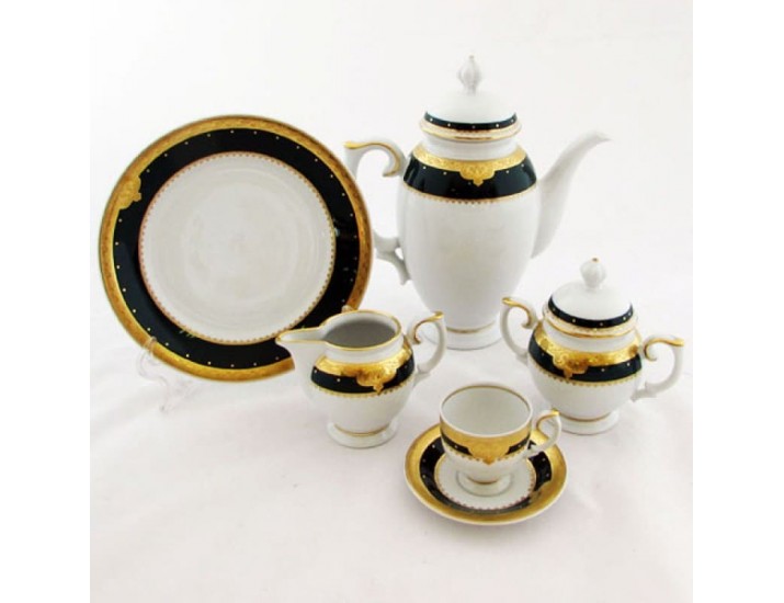 Кофейный сервиз 21 предмет на 6 персон  Weimar Porcellan декор 0638