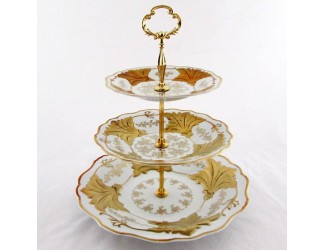 Этажерка 3-х ярусная 19/25/31 см Weimar Porcellan Кастэл декор 0202 Этажерка 3-х ярусная 19/25/31 см Weimar Porcellan Кастэл декор 0202