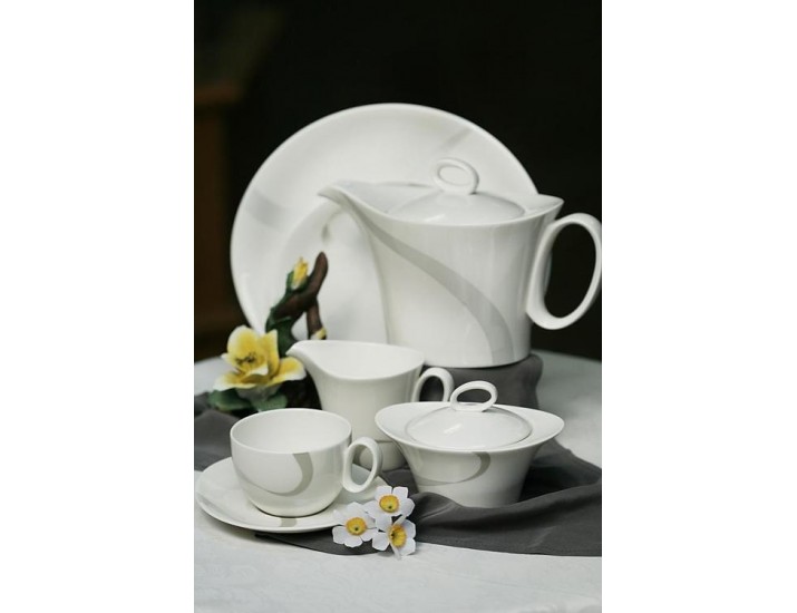 Сервиз чайный на 6 персон 17 предметов Royal Fine China "Атласная лента"