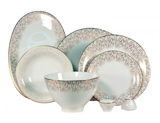 Сервиз столовый на 6 персон 23 предметов Royal Bone Chinа "Голден Глоу" Сервиз столовый на 6 персон 23 предметов Royal Bone Chinа "Голден Глоу"