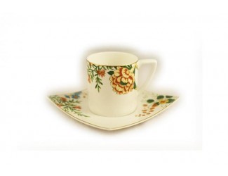 Набор чайных пар на 6 персон 12 предметов 200 мл Royal Bone China "Джардино