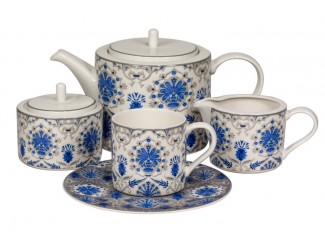 Сервиз чайный 17 предметов на 6 персон Royal Fine China "Ханна"