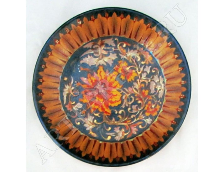 Декоративная тарелка 20,5см Zsolnay ручная работа 10321/7564