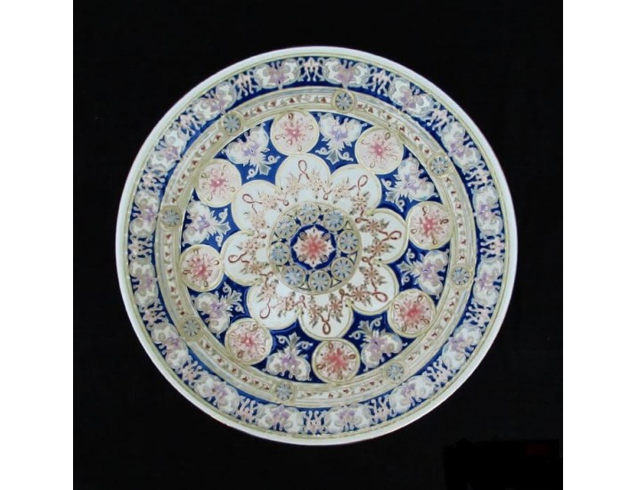 Декоративная тарелка 40,5см ручная работа Zsolnay 9970/7486