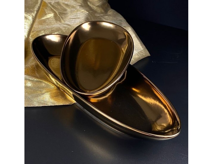 Набор из 2 глубоких овальных блюд 31/20см Lenardi Винтаж 232-007