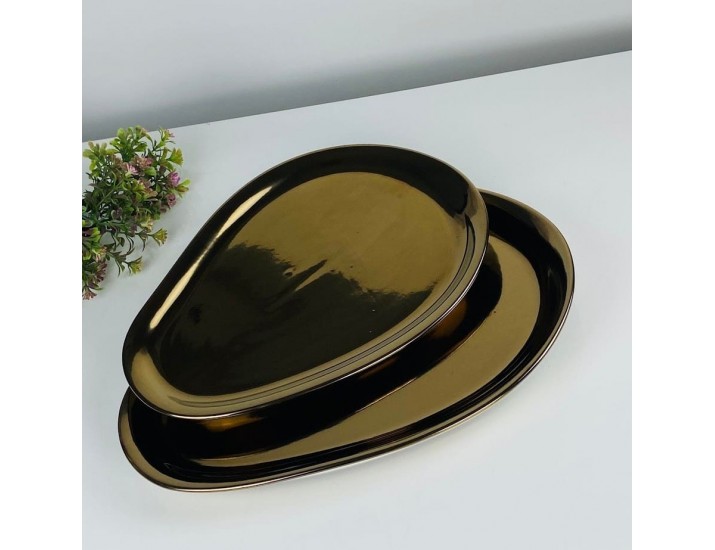 Набор из 2 глубоких овальных блюд 35,5/30,5см Lenardi Винтаж 232-013