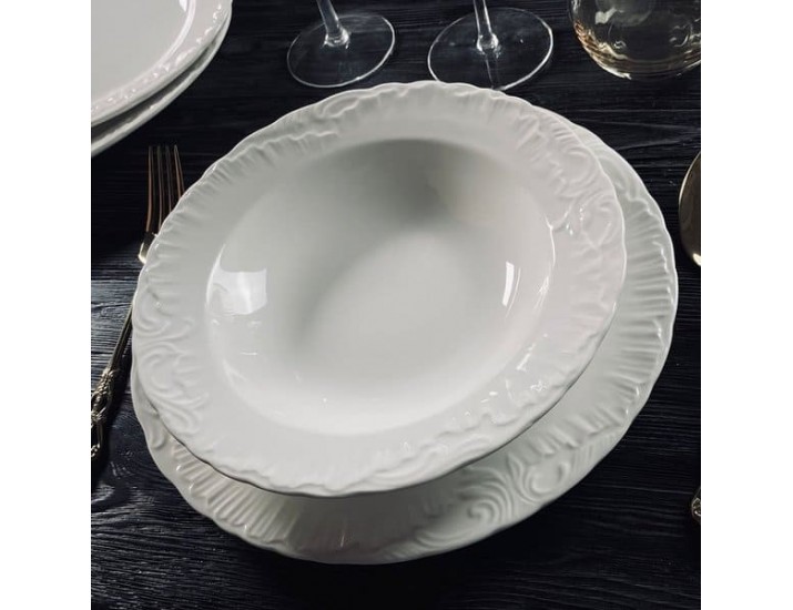 Набор из 6 глубоких тарелок 23см Lenardi Аврора 305-028