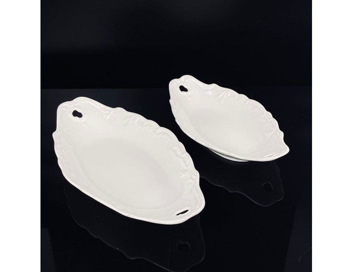 Набор из 2 глубоких овальных блюд 25,5/30,5см Lenardi Аврора 305-034