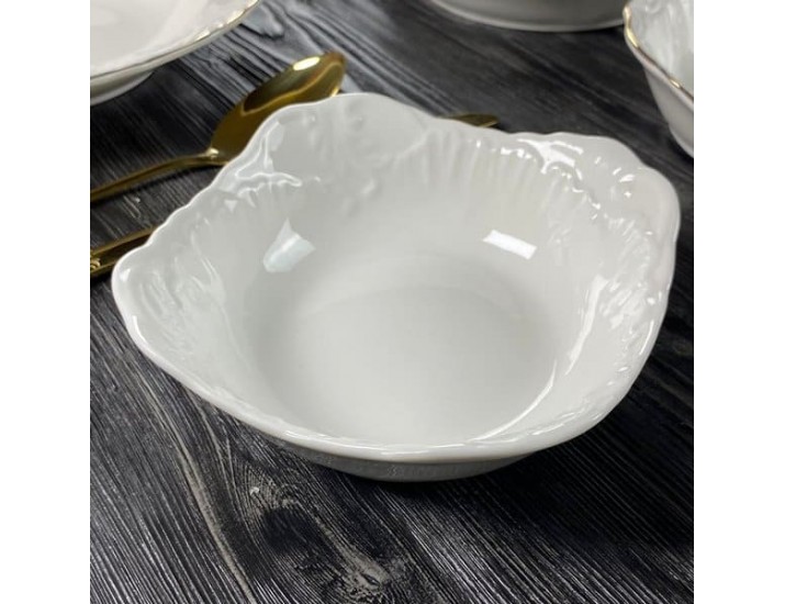 Набор из 6 квадратных салатников 15см Lenardi Аврора 305-038