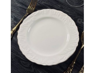 Набор из 6 тарелок 20,5см Lenardi Аврора золото