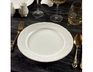 Набор из 6 тарелок 27см Lenardi Аврора золото 305-057