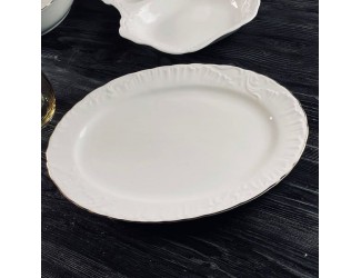 Набор из 2 овальных блюд 30,5см Lenardi Аврора золото 305-058