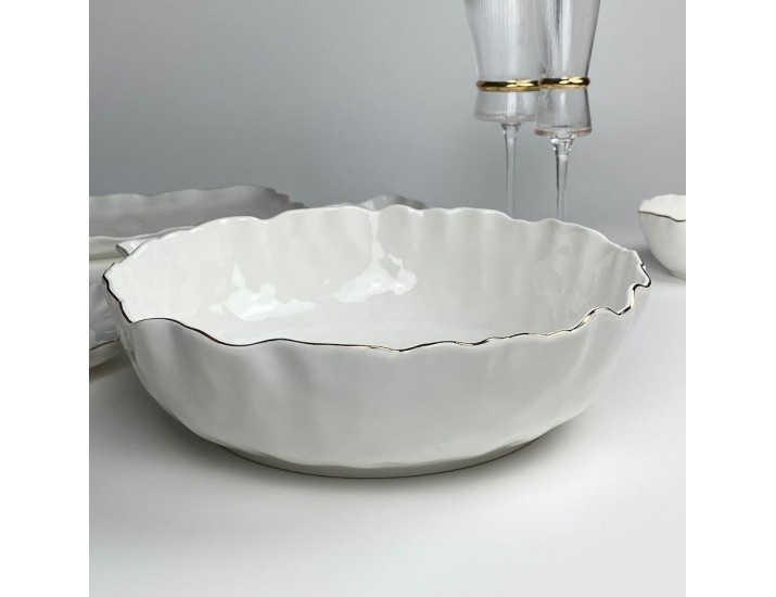 Салатник 30см Lenardi Ванесса золото 305-282