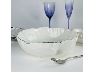 Салатник 30,5см Lenardi Ванесса серебро 305-299