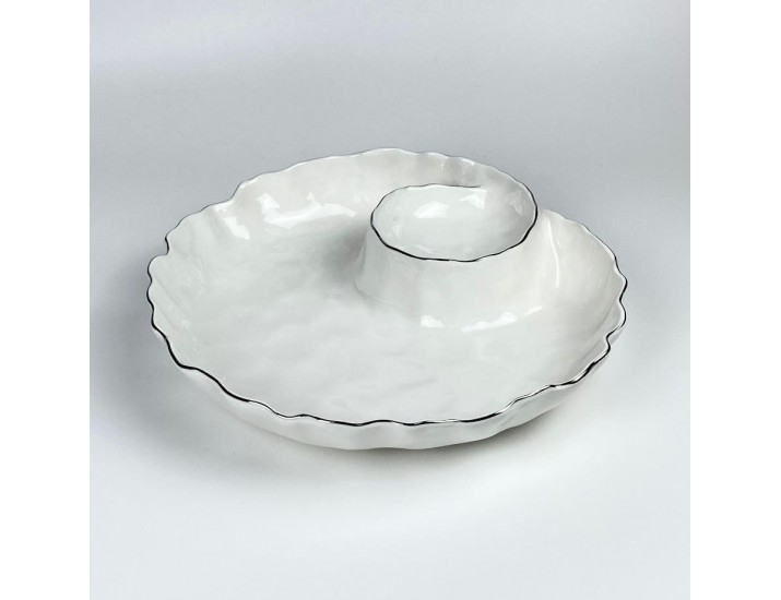 Менажница 31х6см Lenardi Ванесса серебро 305-300