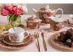 Набор чайных пар на 6 персон 12 предметов Anna Lafarg Emily Английская роза