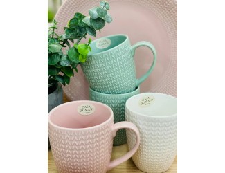 Кружка 360мл Casa Domani Corallo шалфей Кружка 360мл Casa Domani Corallo шалфей