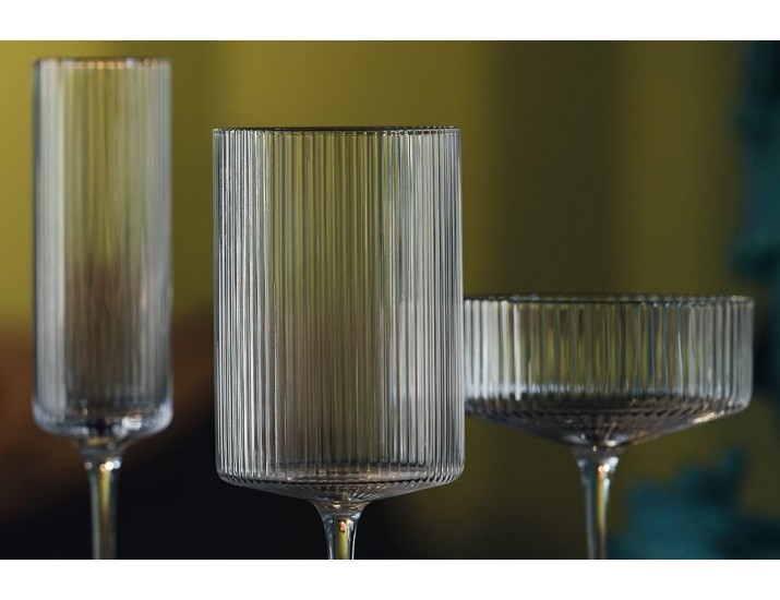 Набор бокалов для коктейля 2шт 250мл Pozzi Milano 1876 Modern Classic серый