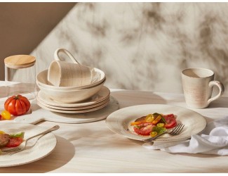 Обеденный (чайно-столовый) сервиз на 4 персоны 16 предметов Casa Domani Портофино Кварц Обеденный (чайно-столовый) сервиз на 4 персоны 16 предметов Casa Domani Портофино Кварц