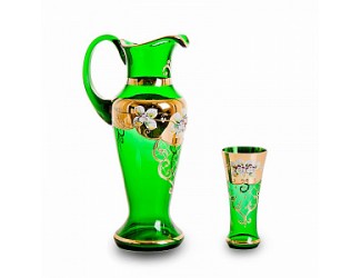 Набор для воды Union Glass 7предметов Лепка зеленая Испанский